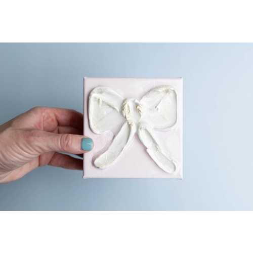 Mini Bows | Pink Bow Painting on Canvas | Grandmillennial Style Decor | Baby Shower Gift | Nursery Gift | Newborn Gift