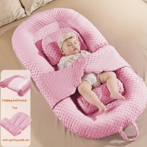 SoothEase™ Anti-Reflux & Anti-Colic Inclined Newborn Infant Baby Lounger Bed