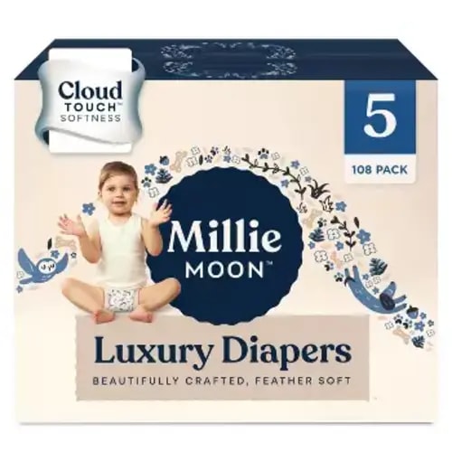 "millie moon diapers size 5"