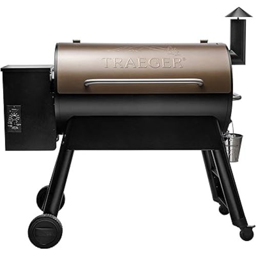 Traeger Grills Pro 34 Electric Wood Pellet Grill and Smoker, Bronze, 884 Square Inches Cook Area, 450 Degree Max Temperature, Meat Probe, 6 in 1 BBQ Grill