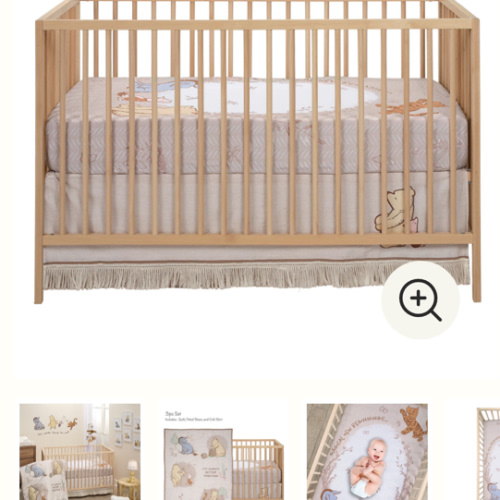 Disney Baby Pooh Bear & Pals Cotton 3Piece Nursery Crib Bedding Set – Lambs & Ivy