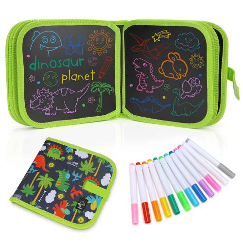 pearoft Toddlers Toys, Drawing Board, Erasable Doodle Book, Crafts, Educational Travel Quiet Kit, Ages 3-7