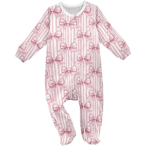 Baby One-Piece Footies Sleeper Pjs Footed Bodysuit Rompers Zipper for Boys Girls 3M