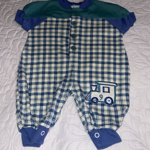 Vintage Healthtex Baby Clothes SZ 0-5 Months One Piece Outfit Romper Y2K
