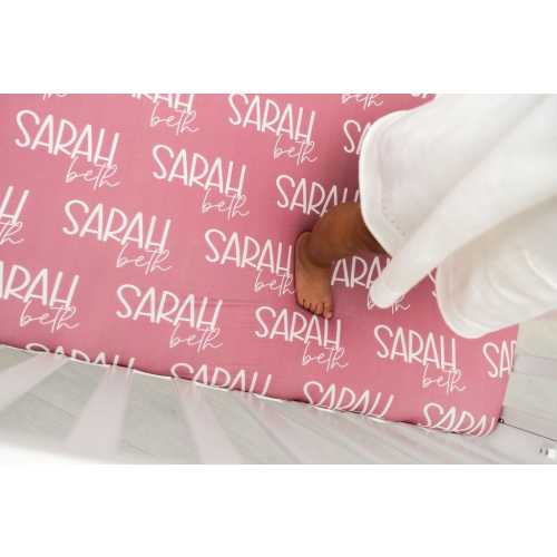 Monogrammed Crib Sheet Personalized Baby Crib Sheet Girl Baby Shower Gift Nursery Decor For New Baby Name Gift Custom Baby Shower Gift