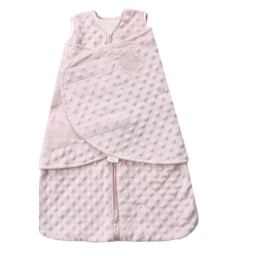 Pink Plushy Dot Velboa Swaddle | HALO