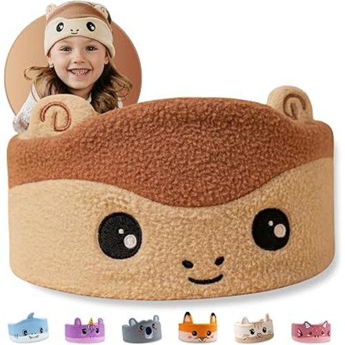 3.0 - Original Toddler Headphones, Kids Headband Headphones - Bluetooth Wireless Headband - Comfortable Headphones for Plane - Safe Volume Limit - Adjustable, Travel, School, and Sleep (Momo)