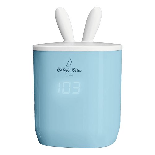 Portable Baby’s Brew Blue Bottle Warmer – USB-C Rechargeable, Cordless Feeding On-the-Go