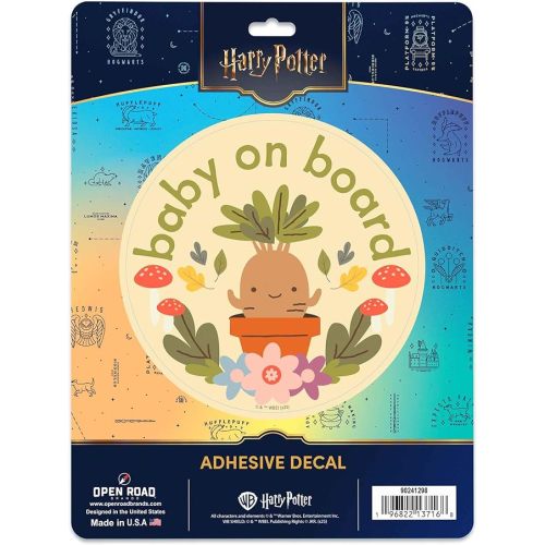 Harry Potter Mandrake Baby on Board Adhesive Vinyl Decal