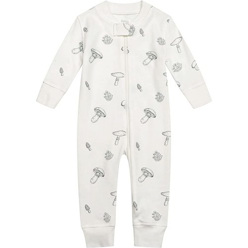 Owlivia Organic Cotton Baby Boy Girl Zip up Sleep 'N Play Pjs, Footless, Long Sleeve