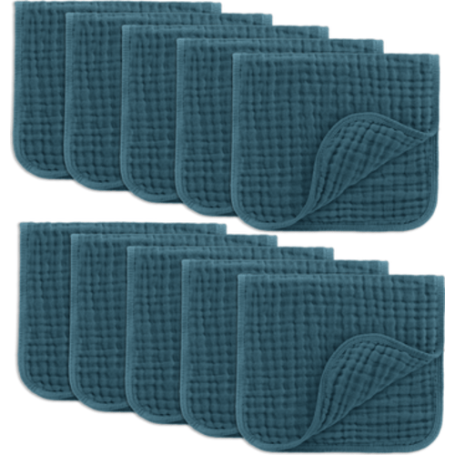 Muslin Burp Cloths - Pack of 10