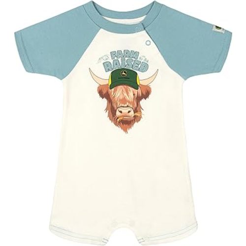 John Deere Truck Romper Newborn to Toddler Sizes (Newborn - 3T)