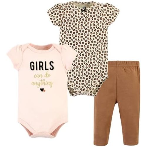 Hudson Baby Unisex Cotton Bodysuit and Pant Set