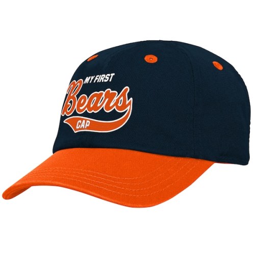 Infant Chicago Bears Navy/Orange My First Tail Sweep Slouch Flex Hat