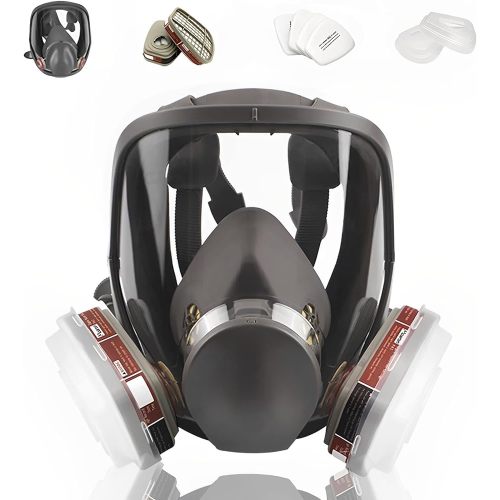 Full Face Respirаtor Reusable, Organic Vapor Respirаtor Compatible with Particulate Filter, Protection for Painting, Machine Polishing, Welding, Same as 6000 6800 7800 FF-400 V-Series
