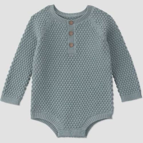Carter's Just One You® Baby Boys' Long Sleeve Bubble Sweater Romper - Gray 3M
