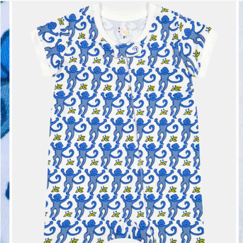 Monkey Infant Short Sleeve Onesie