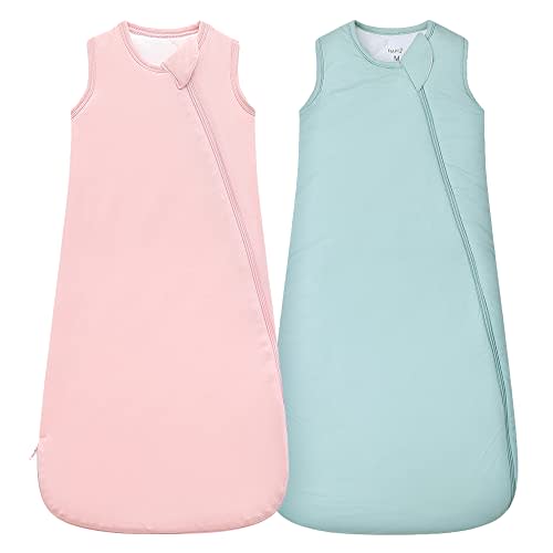 HAPIU Unisex Rayon Made from Bamboo Baby Sleep Sack TOG 1.0, 2-Way Zipper YKK, Wearable Blanket Baby