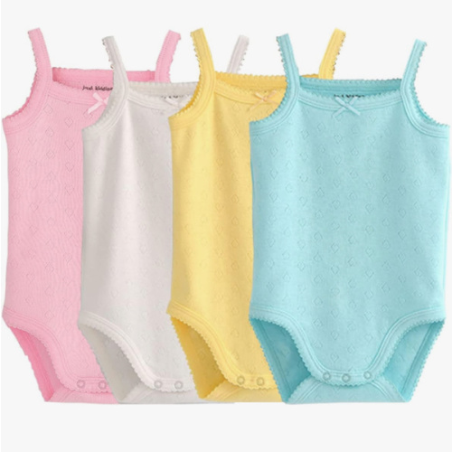 Baby Girls Clothes Sleeveless Tank Top Onsies Cotton Baby Bodysuit Pack of Toddler Summer Clothing