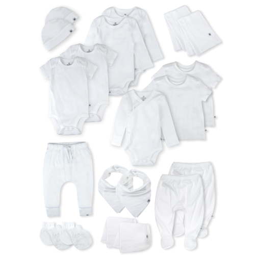 Honest Baby Clothing Baby Boy or Girl Gender Neutral Organic Cotton Hittin the Town Gift Set, 20 Piece (Newborn-6 Months)