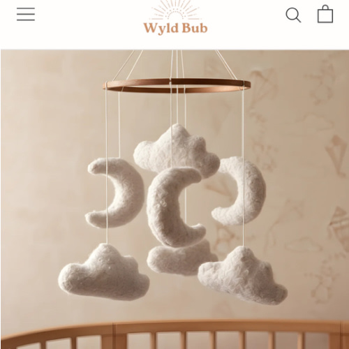 Marshmallow Sky - Baby Mobile