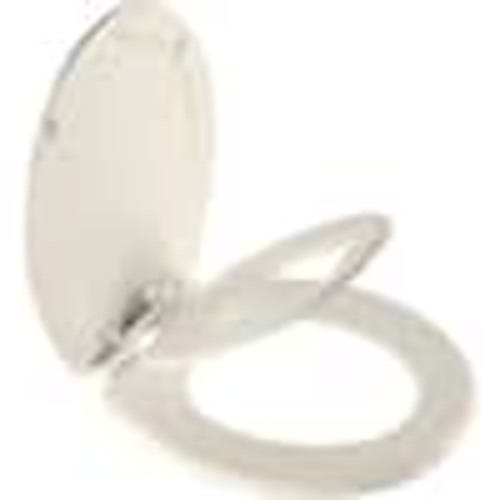 BEMIS NextStep2 Round Potty Training Enameled Wood with Plastic Child Seat Toilet Seat in Biscuit 588SLOW 346