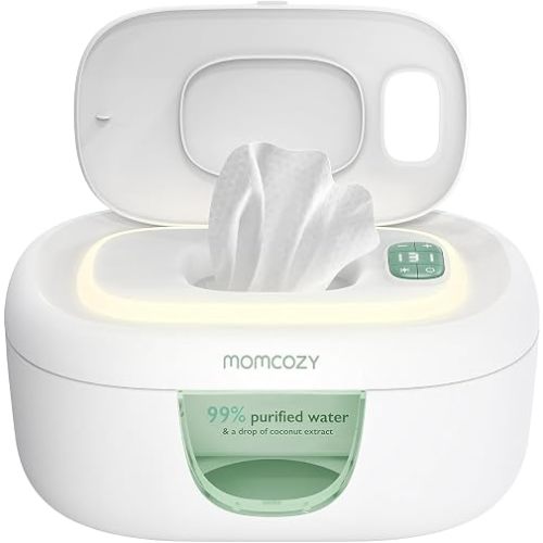 Momcozy Chauffe-lingettes pour bébé, design innovant à ressort