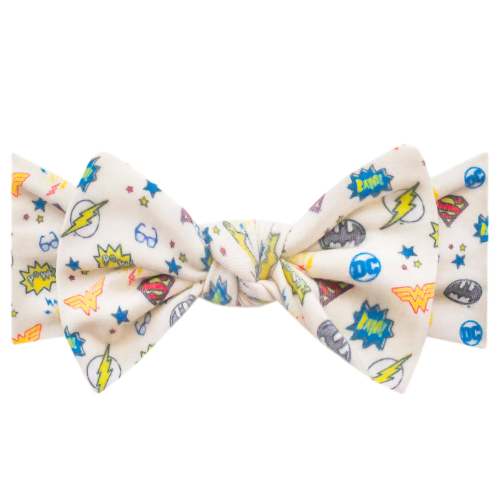Knit Headband Bow - Justice League