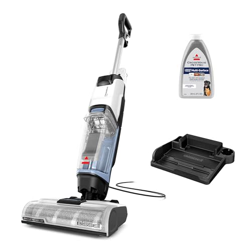 Bissell CrossWave Edge Zero-Gap Wet Dry Vacuum Mop, 4111A | Powerful suction for tile floors and stain removal; zero-gap edge reaches baseboards and corners