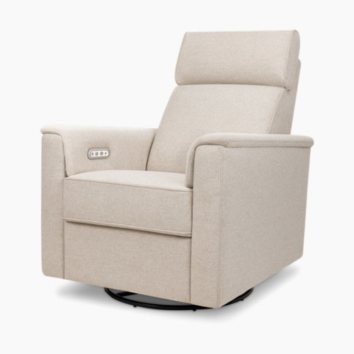 Willa Plus Power Glider Recliner w/ Power Headrest - Performance Beach Eco-Weave