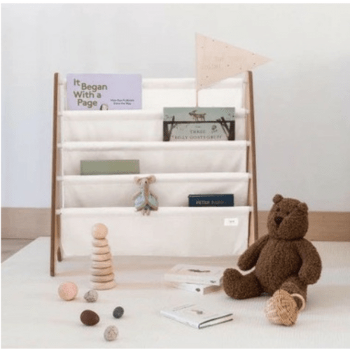 Buy 3 Sprouts Recycled Fabric Book Rack Cream at Well.ca | Free Shipping $35+ in Canada