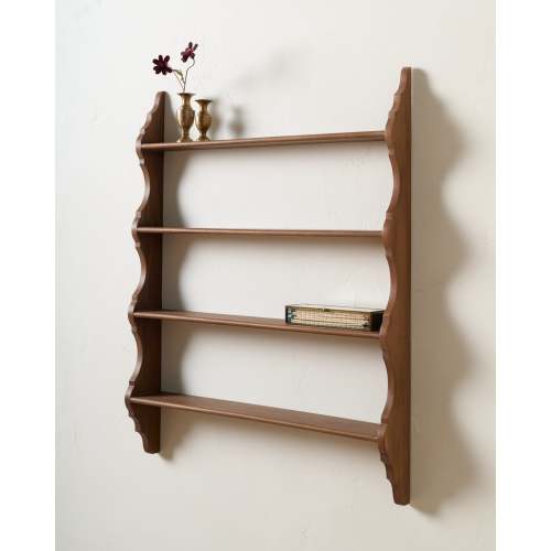 Tapered Scallop Wood Wall Shelf – Magnolia