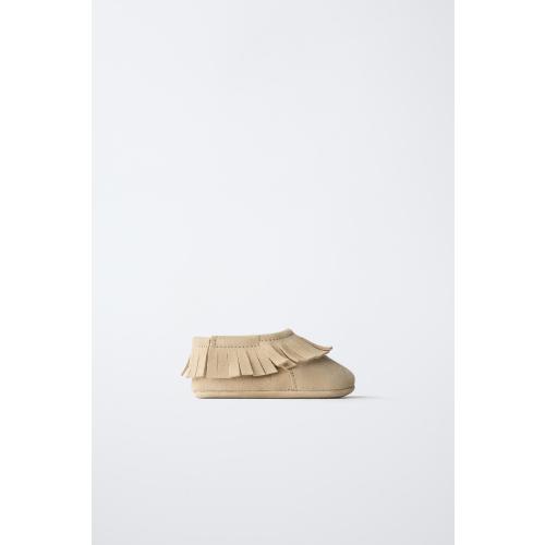 LEATHER SHOES - Sandy Brown | ZARA United States