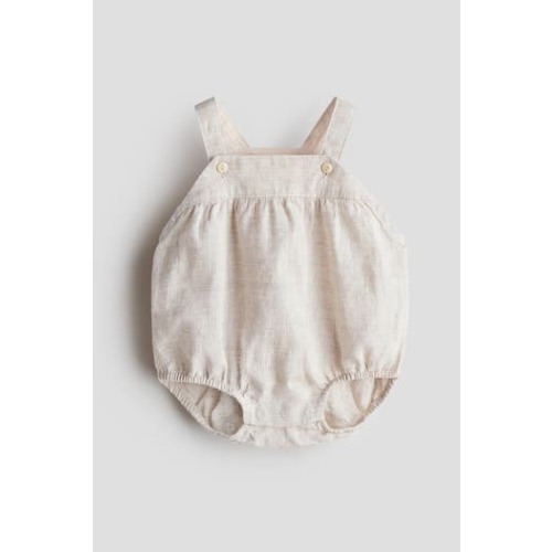 Linen Romper Suit, 0-3M