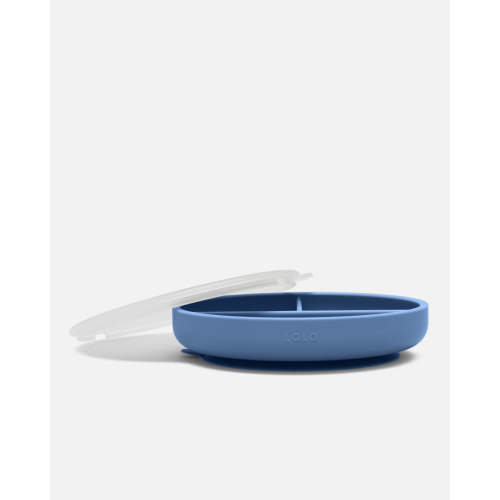 Suction Plate + Lid  / Blueberry