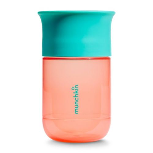 Munchkin 10oz Plastic Control Flow Spoutless Sippy Training Cup - Coral