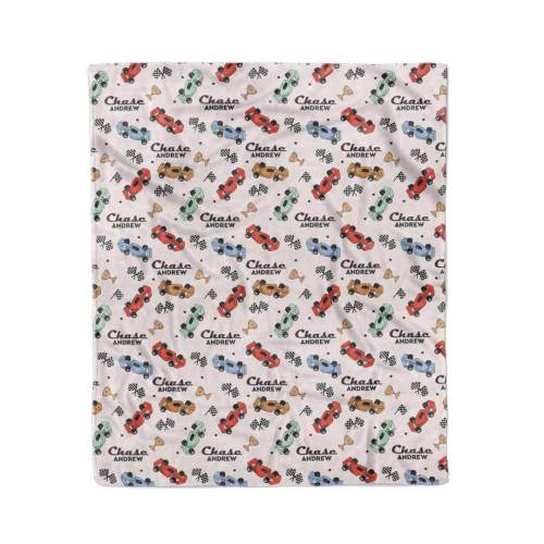 Pit Crew Personalized Kids Blanket
