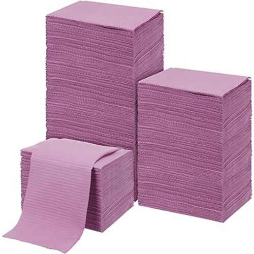 100pcs Disposable Changing Liner 2-ply Baby Changing Station Pad Disposable Changing Pads Diaper Changing Mat Portable Sanitary Liner Refills for Commercial Restrooms (Purple)