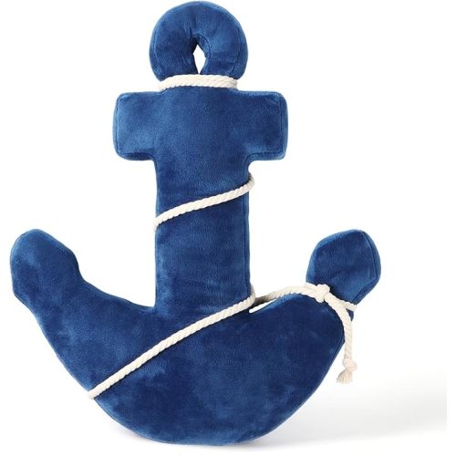 Anchor Pillow Nautical Throw Pillows Coastal Decorative Pillow Beach Themed Plush Pillow for Home Bed Couch (Navy)