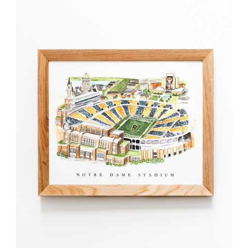 Notre Dame Football Print
