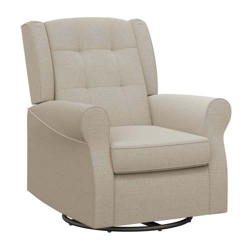 Eden Nursery Tufted Wingback Gliding Chair - Cream