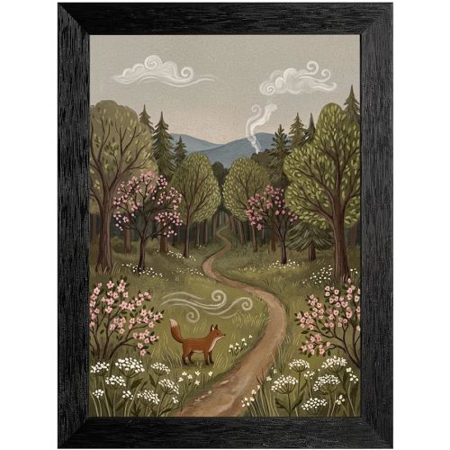 Framed Woodland Fox Wall Art