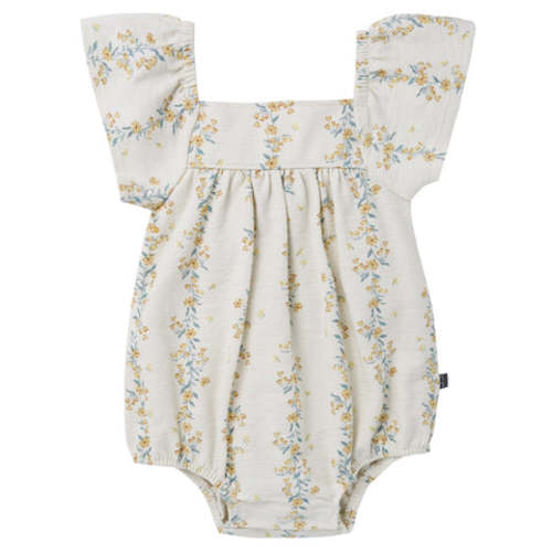 Baby Girls Floral Vines Bubble Romper