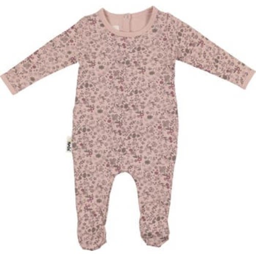 Elegant Floral Stretch Cotton Footie