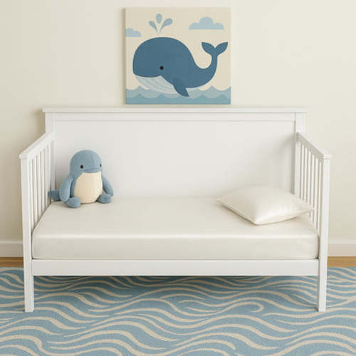 Silk Crib Fitted Sheet - Natural Ivory