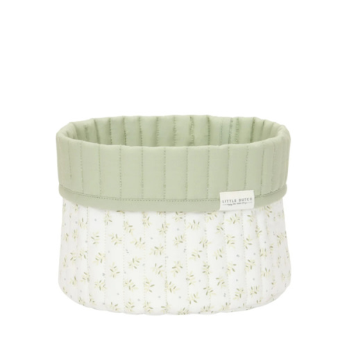 Quilted Storage Basket Small - Blueberry Leaves