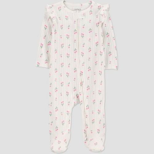 Carter's Just One You® Baby Girls' Cherry Graphic Sleep N' Play - Ivory Newborn