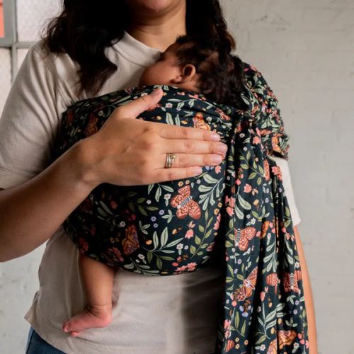 Night Garden Ring Sling Baby Carrier - Botanical Print 84” | hope&plum