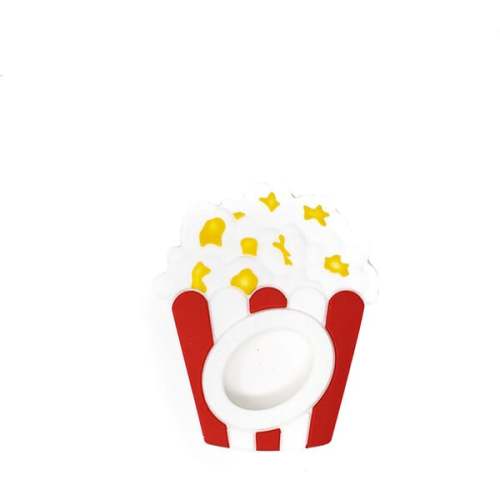 Popcorn Teether, Scarlet Red - Three Hearts | Maisonette