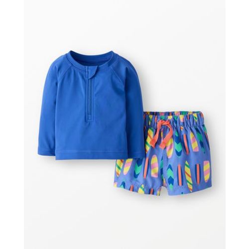 Baby Rashguard & Swim Trunks Set